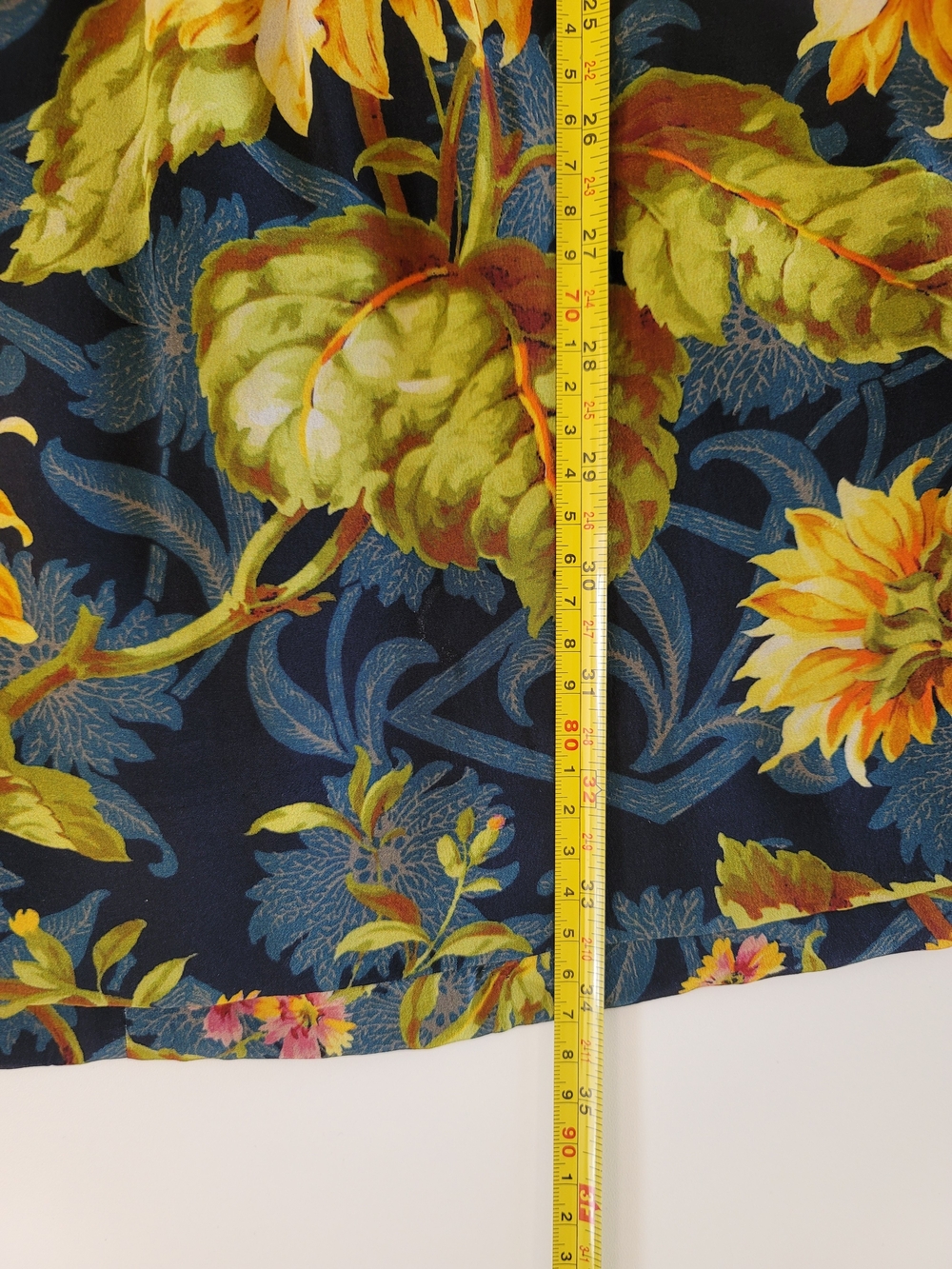 Sandro Silk Sunflower Print V Neck Ruffle Mini Dress Size XS/2 - Picture 4 of 8